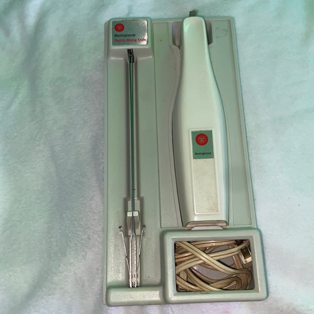 🔥🔥 Vintage 1960's Westinghouse Electric Slicing Knife Wall Hanging
